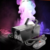 Machine à fumée LED 500W avec télécommande, machine à brouillard LED 500W, effet de fumée de scène RGB, générateur de fumée multicolore, commande filaire, machine DJ