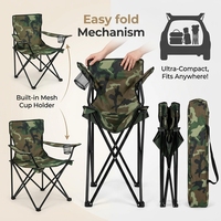 Fauteuil pliant d'extérieur moderne et léger, chaise de plage portable pour les voyages, la pêche, le jardin, les pique-niques, le camping
