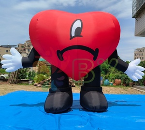 Globo inflable <span class=keywords><strong>de</strong></span> amor Corazón rojo inflable para fiesta Deshierbe Día <span class=keywords><strong>de</strong></span> San Valentín Decoraciones navideñas Publicidad Instalar globos - Product Image 1