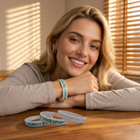 Créez vos propres bracelets en silicone, logo double face, bracelets en silicone personnalisés, bracelet en caoutchouc personnalisé