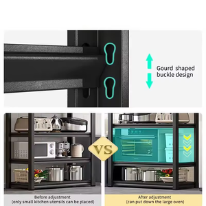 Thiếu góc thép kệ lưu trữ hộ gia đình giá siêu thị hiển thị giá sắt khung nhiều lớp kệ - Product Image 6