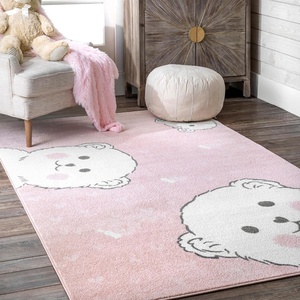 Tappeto per Bambini Personalizzato <span class=keywords><strong>Rosa</strong></span> Burgan per Sala Giochi o Camera da Letto, Lavabile per Uso Domestico - Product Image 5