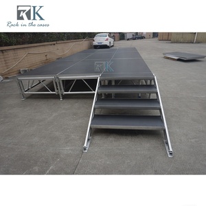 Etapa de altura ajustable de 0,6-1m para ferias comerciales Etapas de instalación rápida - Product Image 1