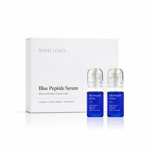 Sérum Peptidique Bleu Micro-Infusion Soin du Visage Hydratant Réparateur de Barrière Cutanée Peau Lisse OEM - Product Image 5