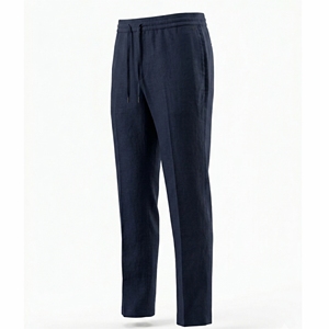 <strong>Mens</strong> Luxury 100 <strong>Linen</strong> Straight Leg Drawstring Pants Premium Breathable <strong>Casual</strong> <strong>Trousers</strong> for Office Vacation and Daily Wear - Product Image 3