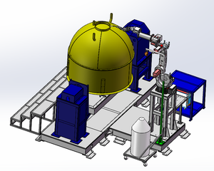 Mesa Giratoria Industrial de Soldadura de 2 Ejes King Shine, Mesa Giratoria Automática para Soldadura de Alimentos y Bebidas, Placa Gruesa - Product Image 2