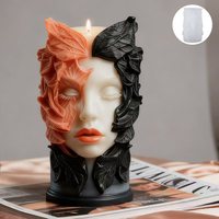 Neue Ideen Nordische Göttin Aromatherapie-Kerze Silikon-Gel-Form Unregelmäßige Form DIY Lebensechte Figuren-Gießform