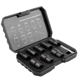 Industrial OEM Nut Remover <b>Extractor</b> Set with Twist <b>Sockets</b> for Stripped <b>Bolts</b>-OEM/ODM Customizable - Product Image 1