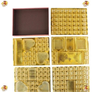 Boîte d'emballage de luxe <span class=keywords><strong>vide</strong></span> en papier alimentaire avec grille pour chocolats et bonbons, personnalisée, transparente, imprimée motif truffe, pour Godiva - Product Image 2