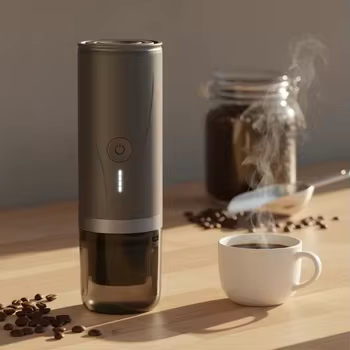 CERA+ Capsule Espresso Coffee Machine 20 Bar 90W Battery/USB Powered Aluminum Alloy Compatible with PCM03 Model