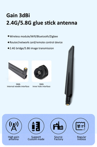 Antenne en caoutchouc <span class=keywords><strong>4G</strong></span> omnidirectionnelle pour LTE, GSM, 5G, 5.8G, 433MHz, 868MHz, Wi-Fi - Product Image 3