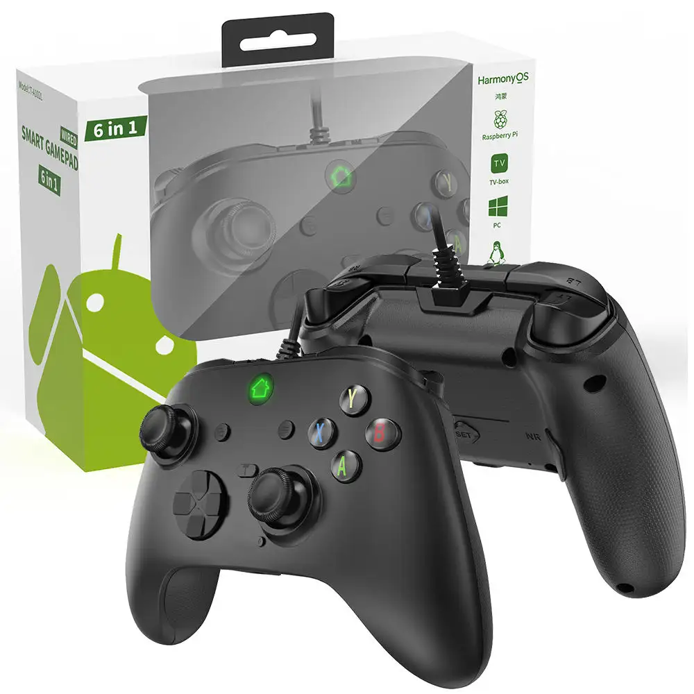 Originele 6 In 1 Bedrade Game Controller Gamepad Usb-Poort Voor Sony Ps3 Pc Tv Box Android