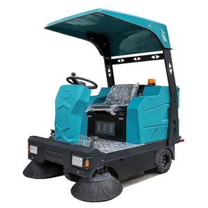 Barredora de 1500mm Aprobada por La CE Automática Ride On Driving Tipo Barredora de piso Máquina de limpieza de pisos