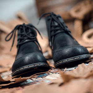 Botas Formales Italianas de Cuero para Hombre, OEM 38-48, de PU Artificial, Goma EVA, Negras, Estilo Clásico - Product Image 5