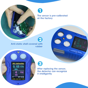 เครื่องตรวจจับก๊าซรั่วแบบพกพา MST 410 มัลติ 4 in 1 สำหรับตรวจจับ EX/O2/H2S/CO/O3/NO2/SO2/NH3/HCL/CO2/HCN/VOC แทนที่ BW Microclip - Product Image 6