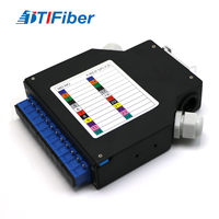 Boîtier de terminaison fibre optique en aluminium pour rail DIN, adaptateur 6 fibres SC Simplex LC Duplex FTTH