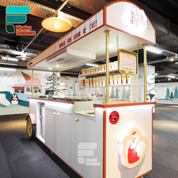 Vente flash : Kiosque mobile pour boissons, présentoirs en bois, design personnalisé, nouveau design 3D, chariot de nourriture