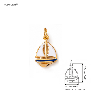 Souvenir de voyage |   Breloques en laiton plaqué or 18 carats pour la fabrication de bijoux |   Passeport, Moulin à vent, Vélo, Taxi, Valise, Pendentif tasse à thé - Product Image 6