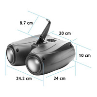 Projecteurs LED SMD double tête, blanc chaud, 128 images, pour KTV, sonorisés, pour discothèques et scènes