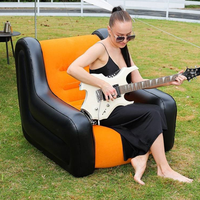 Nouveau fauteuil de salon pliable multifonctionnel élégant et de haute qualité pour l'extérieur, canapé gonflable moderne en PVC portable et multifonctionnel