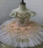 Nouveaux costumes de tutu de ballet attrayants dégradés rose clair pour filles-matériel de spandex/dentelle taille personnalisée disponible modèle TUTU-36