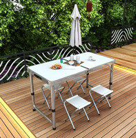 Table pliante en aluminium en gros, table de camping portable pour événements en plein air