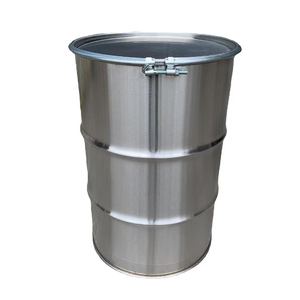 ถังสแตนเลสแบบเปิดขนาด 55 แกลลอน พร้อมห่วงล็อค - Product Image 1
