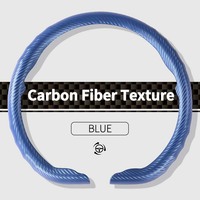 Couvre-volant en fibre de carbone mate en forme de D, style sport racing, antidérapant, pour BMW E90