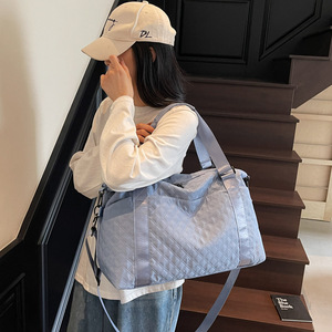 Bolsa de Gimnasio y Viaje Minimalista, Ligera, Plegable, de Tela Oxford, Gran Capacidad, Separación en Seco y Húmedo, Impermeable, para Exteriores - Product Image 3