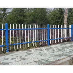 Zinc Steel Picket Fence Panel Modern Ornamental Wrought Iron Fence And Gate