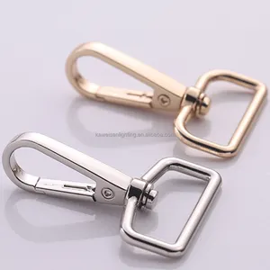 Popular Fashionable Zinc Alloy 32mm Snap Hook for Handbag Metal Accessaries Dog Leash Keychain Purse Hook Carabiner for Bag Part