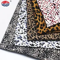 Camicia in popeline intrecciata su misura con stampa leopardata tinta unita 100% Rayon