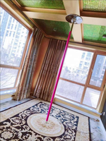 Poteau de strip-teaseuse professionnel, poteau en silicone rose pour la danse avec une installation simple, idéal pour les boîtes de nuit, les fêtes, la maison