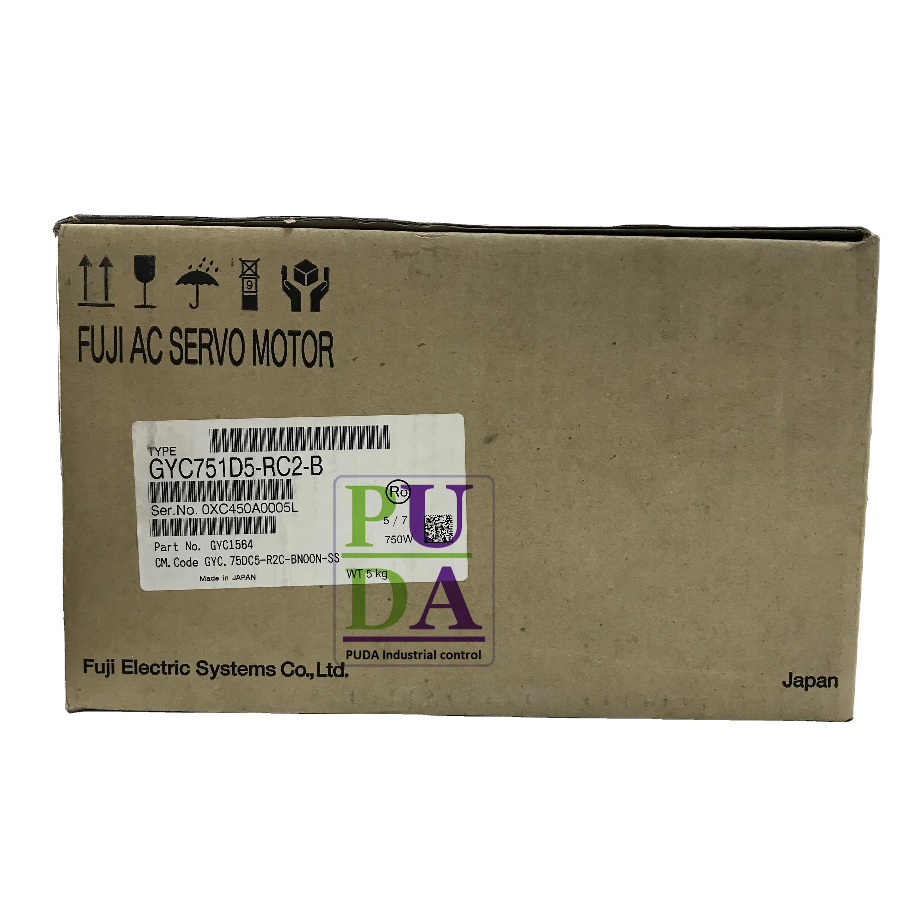 Productos de punto para nuevos Fuji Servo Motor GYC751D5-RC2-B lugar de garantía 1 año mejor precio GYC751D5-RC2-B