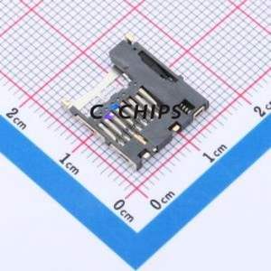 TFN31-S1S1-2000-A SD Card / Memory Card Connector SMD Connector Self-Return Type MicroSD Card (TF Card) Card Holder 1.85mm - Product Image 2