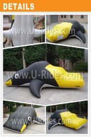 Vente en gros de pingouin en PVC gonflable pour enfants, jeu de sport aquatique flottant pour la natation, amusement gonflable