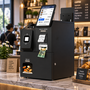 Distributore Automatico di Contanti, Accettatore di Banconote, Chiosco Self-Service per Interni, <span class=keywords><strong>ATM</strong></span> con SDK, Riconoscimento Facciale, Struttura in Metallo - Product Image 1