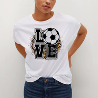 Transferts DTF personnalisés pour vêtements de sport, impressions par transfert thermique, motifs ballon de football, pour t-shirts