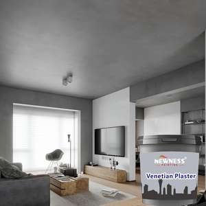 Pintura de Yeso <span class=keywords><strong>Veneciano</strong></span> B&Q, Yeso de Seda para Paredes Interiores, Revestimiento Acrílico Fácil, Pintura Líquida para Paredes <span class=keywords><strong>con</strong></span> Dióxido de Titanio - Product Image 1