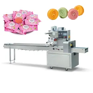 Vollautomatische hochwertige einfache kleine Packmaschine für Kekse Plätzchen Kissenbeutel Durchflussverpackungsmaschine Preis