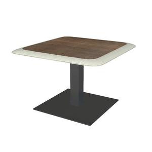 Tables basses miniatures en bois, métal et cuir, style moderne et luxueux, petites tables basses carrées d'angle pour le bureau et la maison - Product Image 5