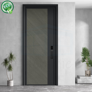 Portes d'entrée principales modernes en fer forgé de Foshan, portes d'entrée sécurisées en acier pour maison - Product Image 2