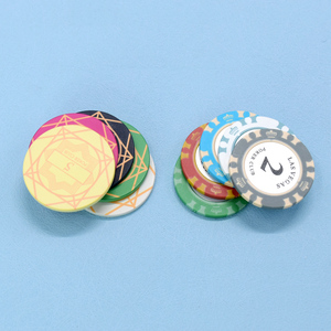 Llavero con Ficha de Póker Personalizada con Logotipo, Color Rosa, Colgante de Cartón para Juegos de Mesa, Marcador de Golf, Juego de Regalo, Portátil, Venta al por Mayor, Paquete de 100 Unidades - Product Image 3