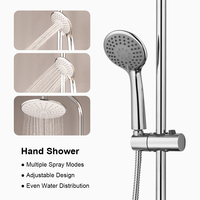 Vaguel Ensemble de douche pour bain de pluie à bas prix Ensemble de douche pour salle de bain à effet pluie Ensemble de douche pour salle de bain Combo
