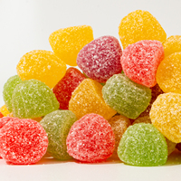 Fabrieksdirect suikergecoate cartoon gummy snoepjes met echt fruit sap, OEM, private label, groothandel, exporteur
