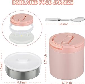 2025 New Arrival Hot Food Vacuum Food Storage <b>Container</b> Stainless Steel Insulated Food Cup Thermoses Lunch Bowl <b>Container</b> - Product Image 6