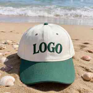 Gorra de Béisbol de 6 Paneles, Sin Estructura, con Logotipo Bordado Personalizado, Color Negro, Estilo Dad Hat, Perfil Bajo, para Deportes - Product Image 1