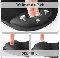 Grand tapis de souris de jeu noir personnalisé Style carré en silicone avec bords cousus antidérapants Tapis de bureau carré avec logo de l'usine