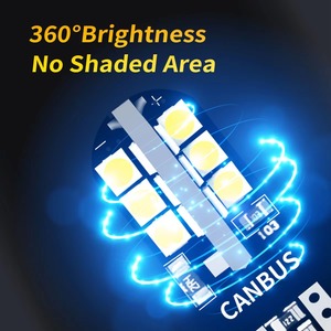 หลอดไฟ <span class=keywords><strong>LED</strong></span> T10 Canbus W5W WY5W 168 194 จำนวน 1 ชิ้น ปราศจากข้อผิดพลาด สำหรับไฟภายในรถยนต์ ไฟส่องป้ายทะเบียน ไฟส่องพื้น 6000K สีขาว 12V - Product Image 3
