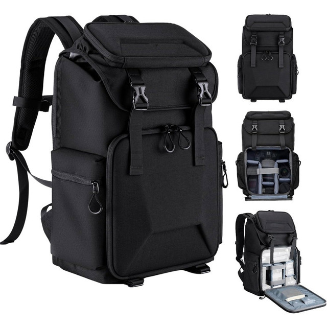 Backpack Bag 25L 15.6" Camera Laptop Compartment DSLR/SLR Mirrorless Camera Case for Sony Canon Nikon Camera